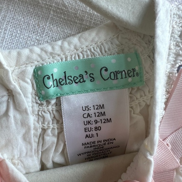 Baby Clothes Lot Smocked Romper Plaid Top Set Infant Girl 6-12M - Picture 4 of 4